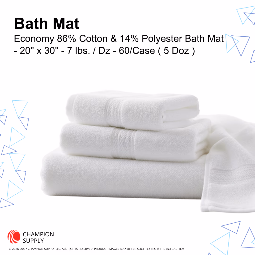 Economy 2030 Bath Mat, Case of 5